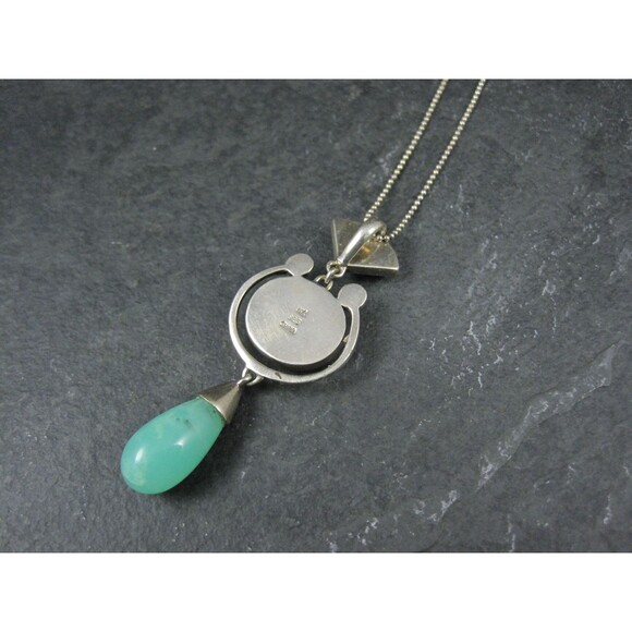 Sterling Lapis Lazuli Banded Agate Aventurine Opal Pendant - Picture 10 of 16